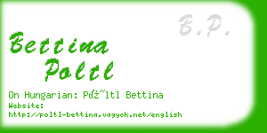 bettina poltl business card